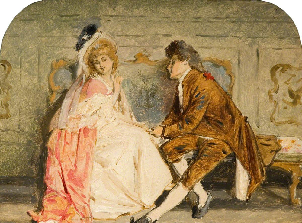 Dolly Varden, personnage du roman « Barnaby Rudge » de Charles Dickens (croquis) - William Powell Frith