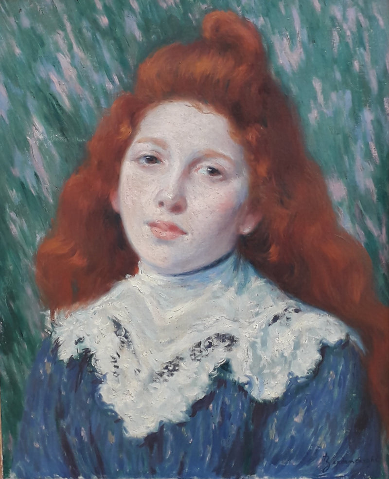 девушка в белом воротнике - Federico Zandomeneghi