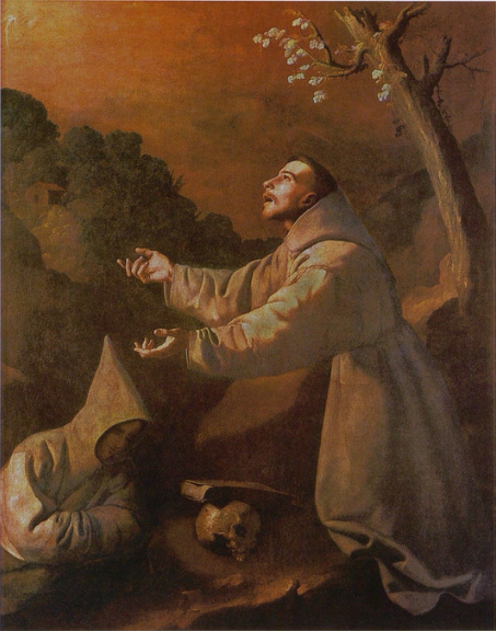 La vision de saint François - Francisco de Zurbarán