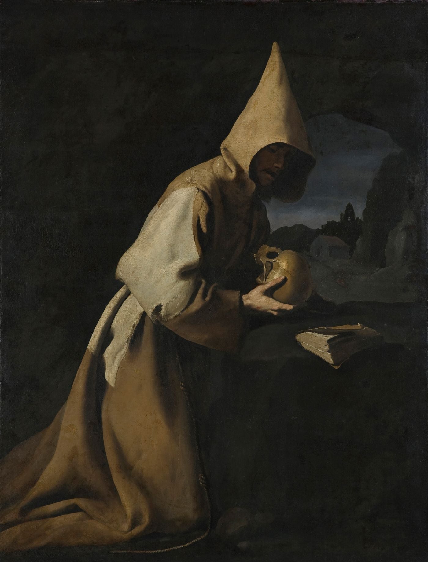 Saint François agenouillé en méditation - Francisco de Zurbarán