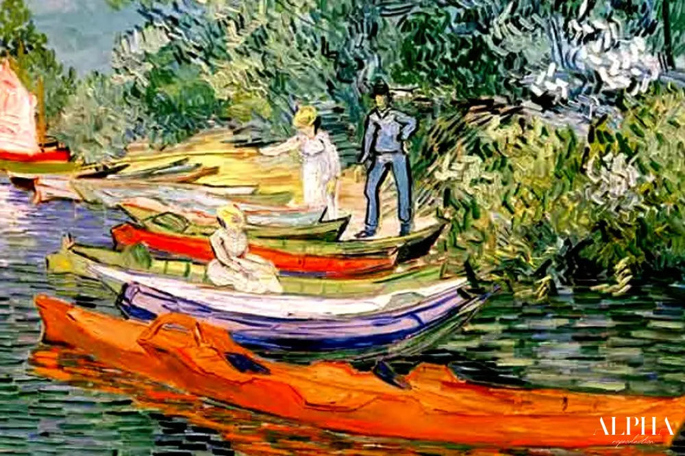 À la rive de l'Oise à Auvers - Van Gogh - Reproductions de tableaux et peintures haut de gamme