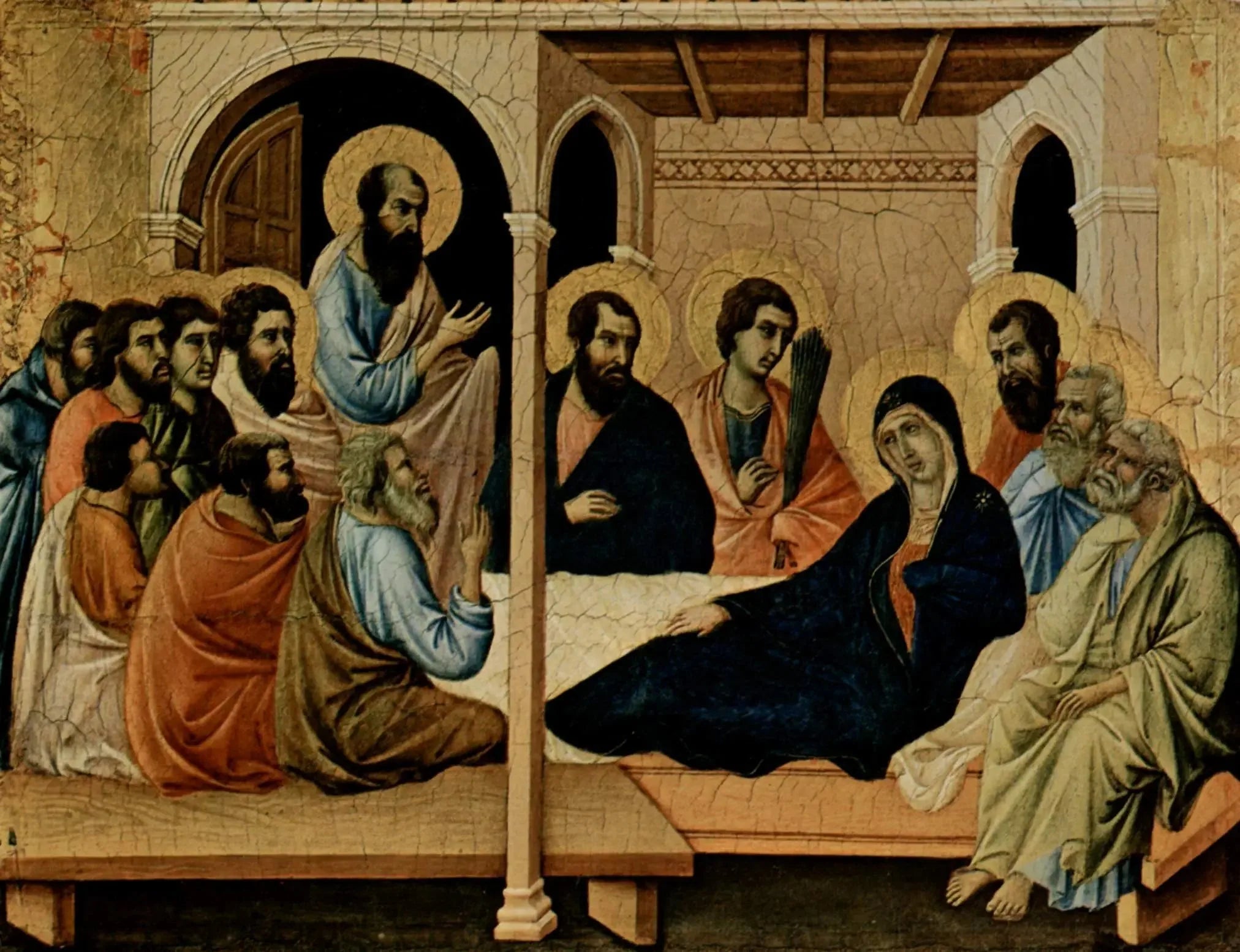Abschied Mariä von den Aposteln - Duccio di Buoninsegna image 1 reproduction artisanale de tableau