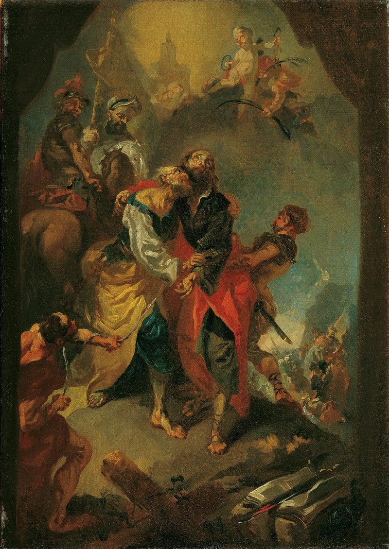 Adieux aux apôtres Pierre et Paul avant leur martyre - Franz Anton Maulbertsch