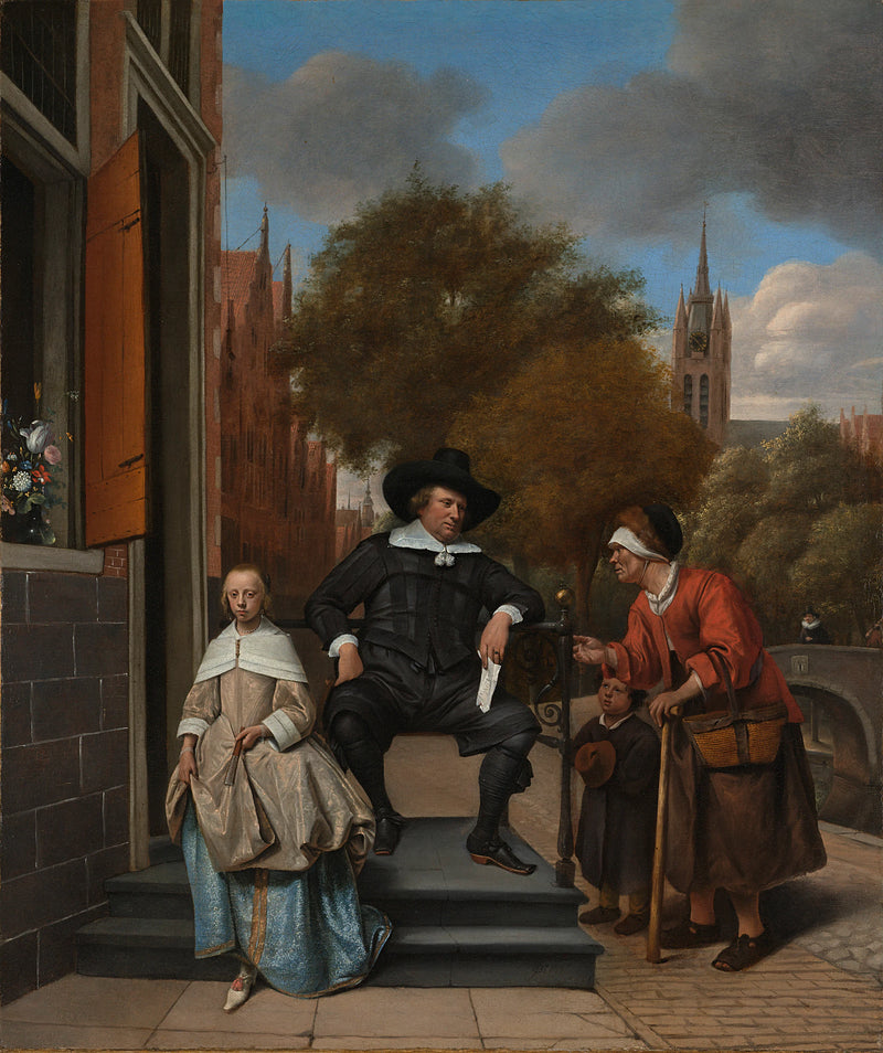 Adolf et Catharina Croeser au Vieux Delft - Jan Steen