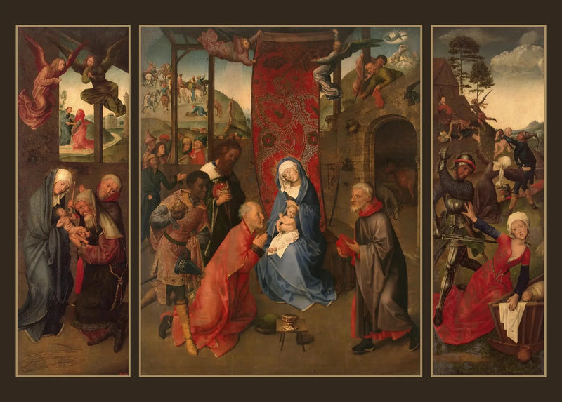 Adoration des Mages (Триптих) - Hugo van der Goes
