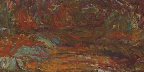 Détail du chemin orangé et des empâtements de la version 5088