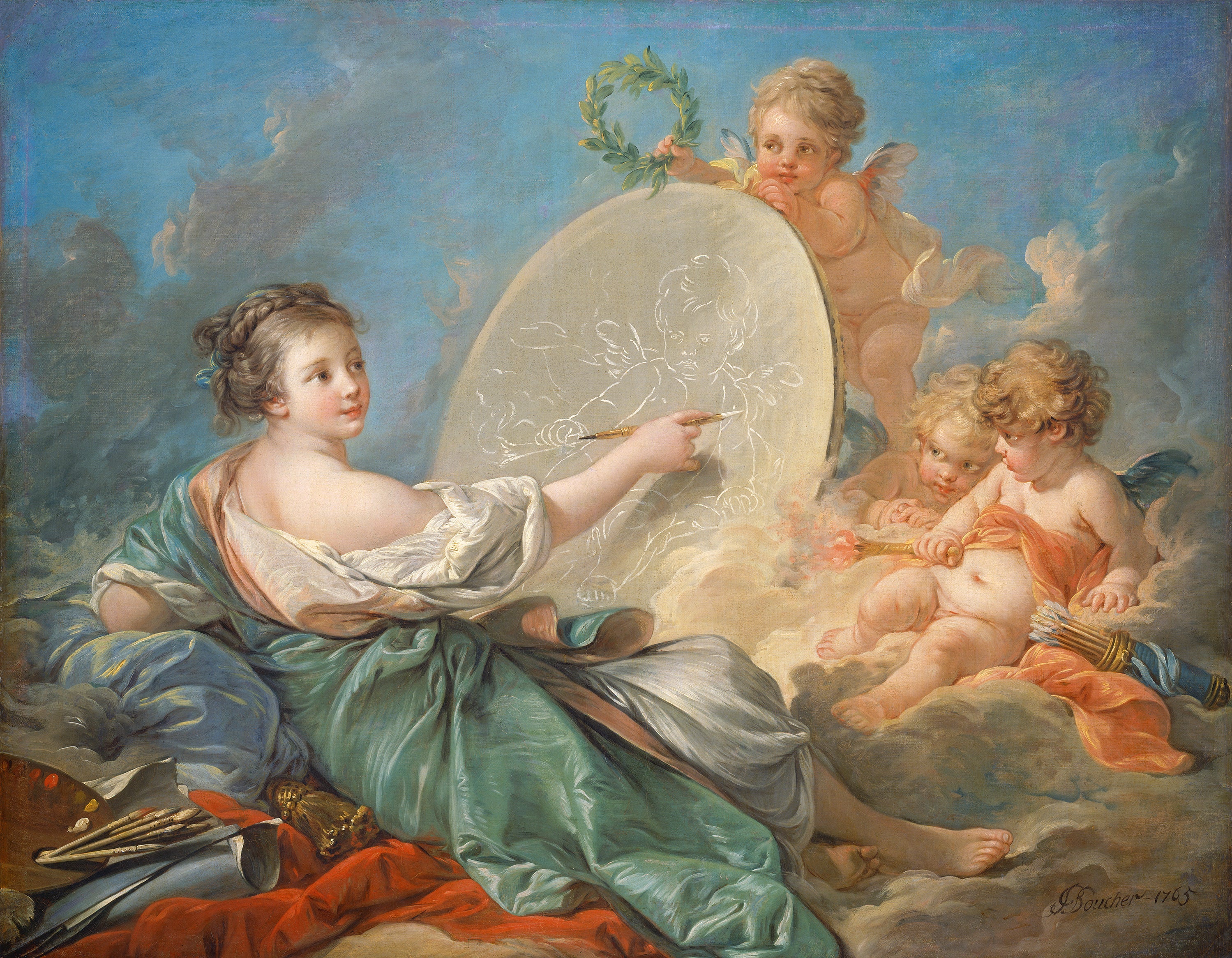 Allégorie de la peinture - François Boucher - Alpha Reproduction