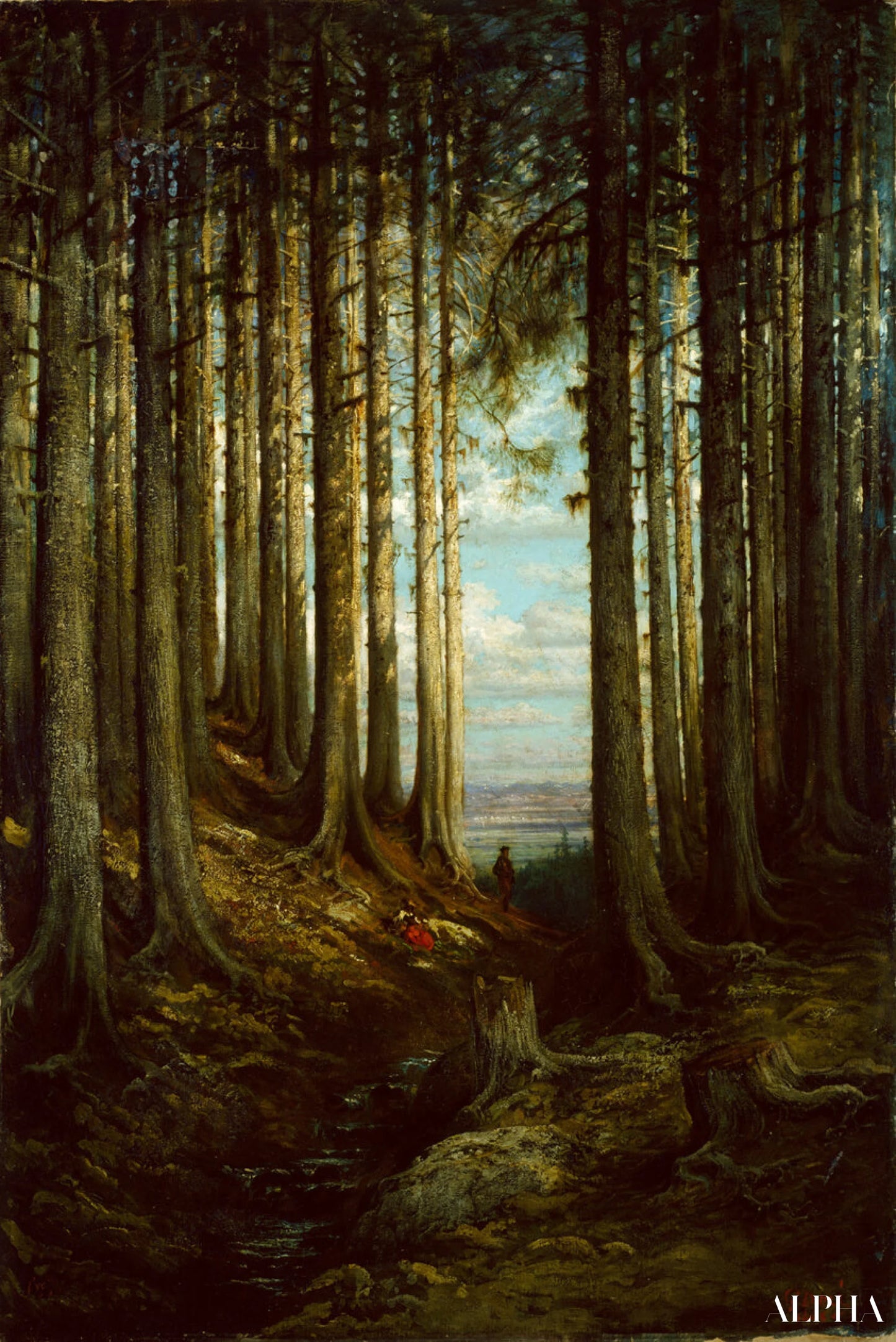 Alpine Scene - Gustave Doré Reproductions de tableaux à la peinture à l’huile