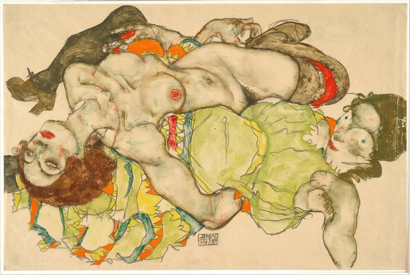 Влюбленные - Эгон Шиле