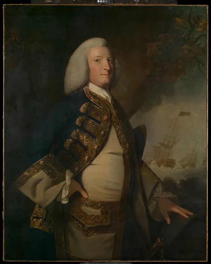 Адмирал сэр Джордж Ансон, первый барон Ансон (1697-1762) - Джошуа Рейнольдс