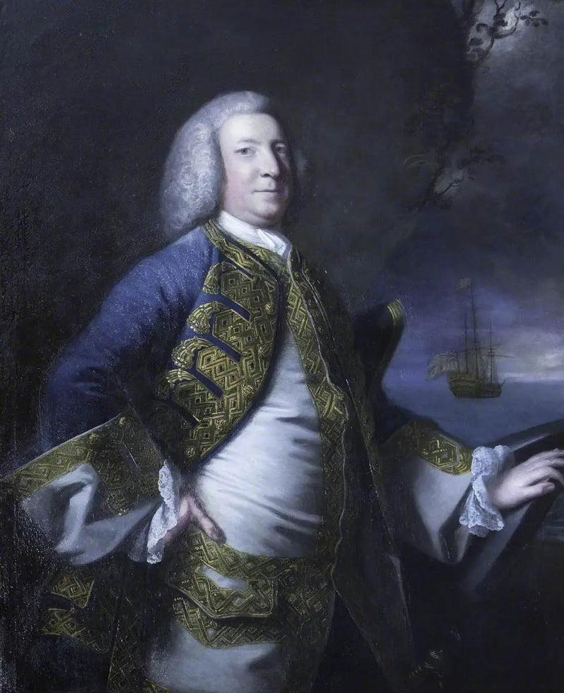Адмирал сэр Джордж Ансон, барон Ансон де Собертон (1697-1762) - Джошуа Рейнольдс