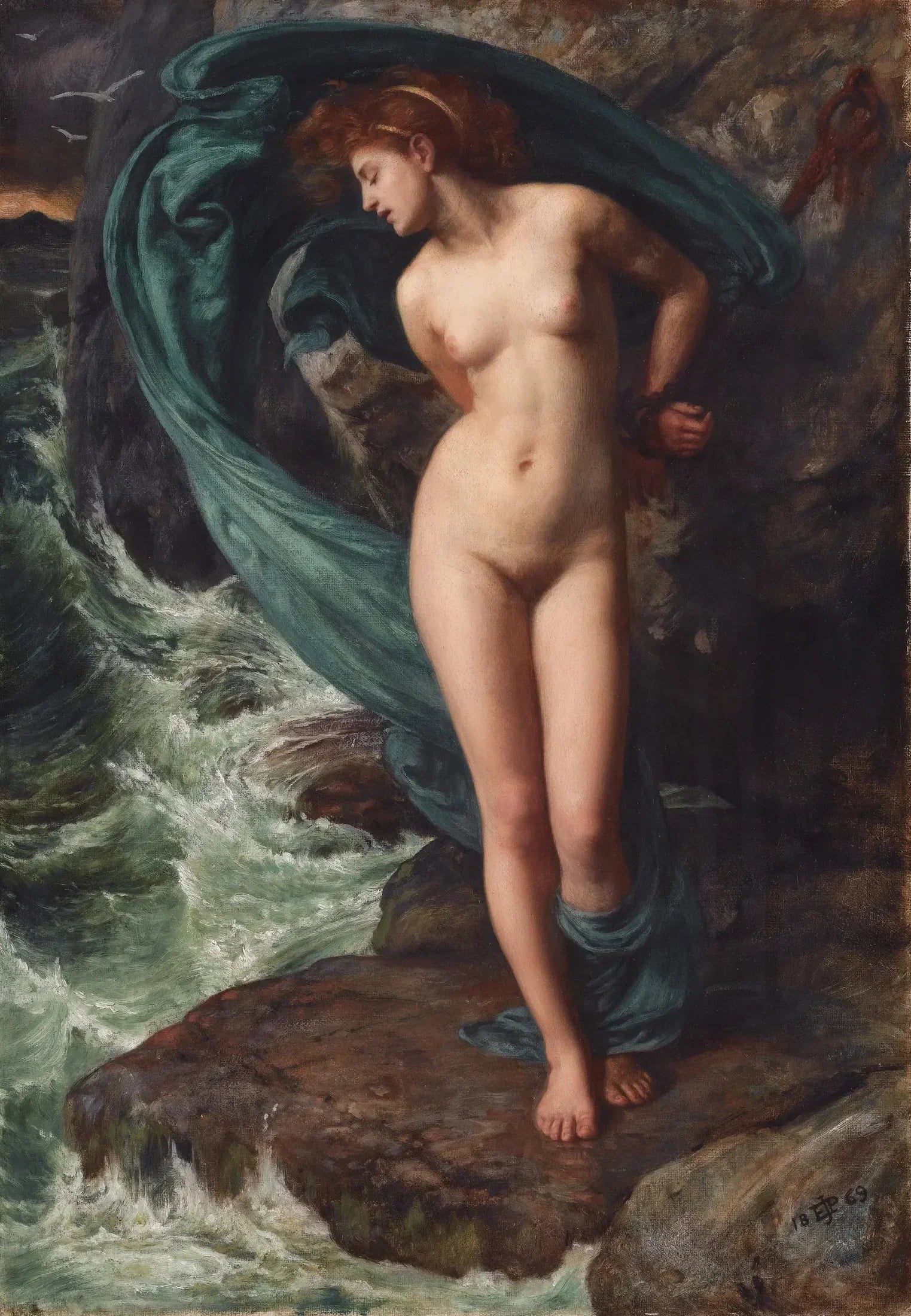 Andromède - Edward Poynter image 1 reproduction artisanale de tableau