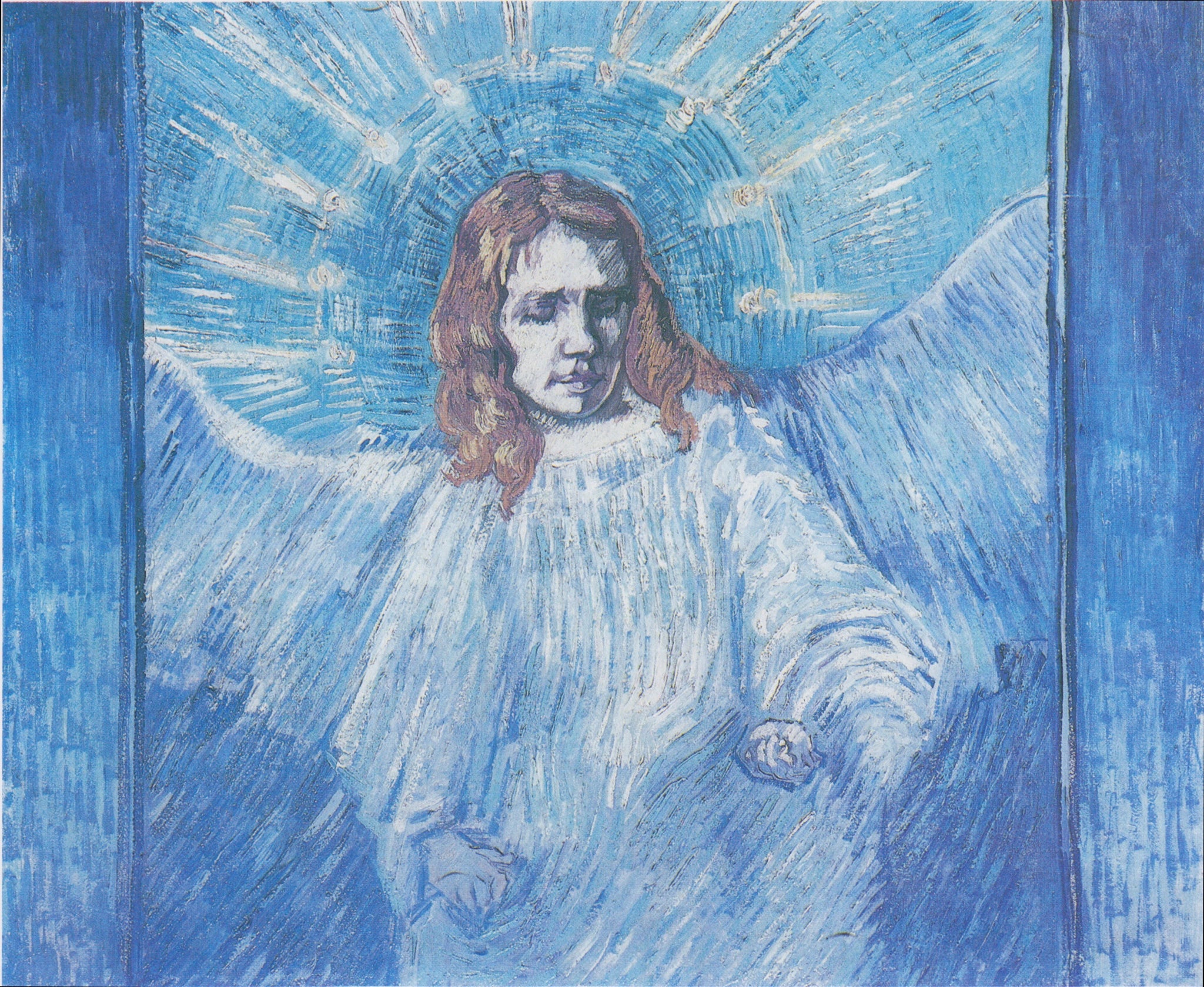 Ange d’après Rembrandt F624 de Vincent van Gogh – reproduction peinture à l’huile