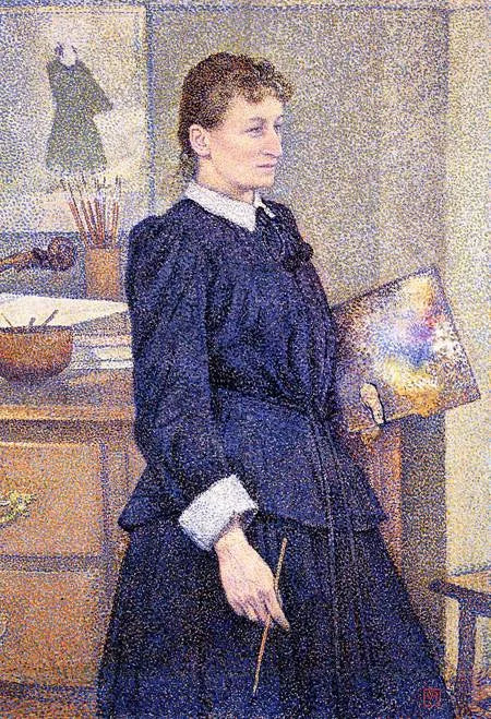 Анна Бох в своей мастерской, 1893 - Тео ван Рейссельберг