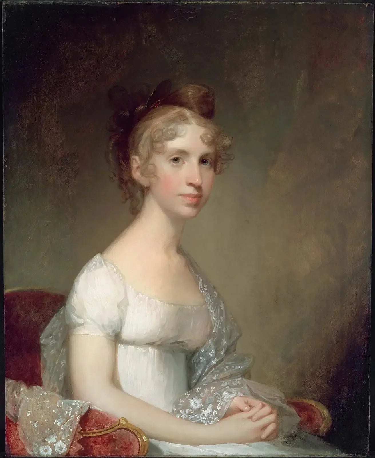 Anna Powell Mason (Mme Patrick Grant) - Gilbert Stuart image 1 copie de tableau peinte à la main