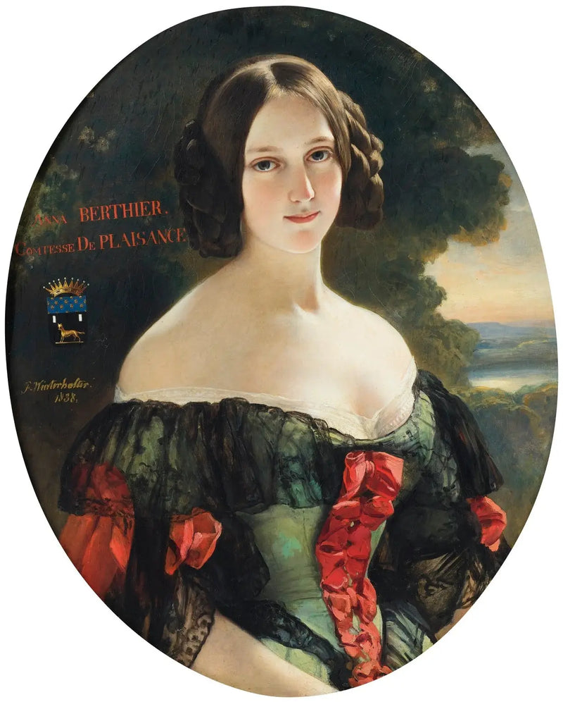 Анна, графиня Плезанса (1815-1878), позднее герцогиня Плезанса, урождённая Мадемуазель Бертье де Ваграм - Франц Ксавер Винтерхальтер