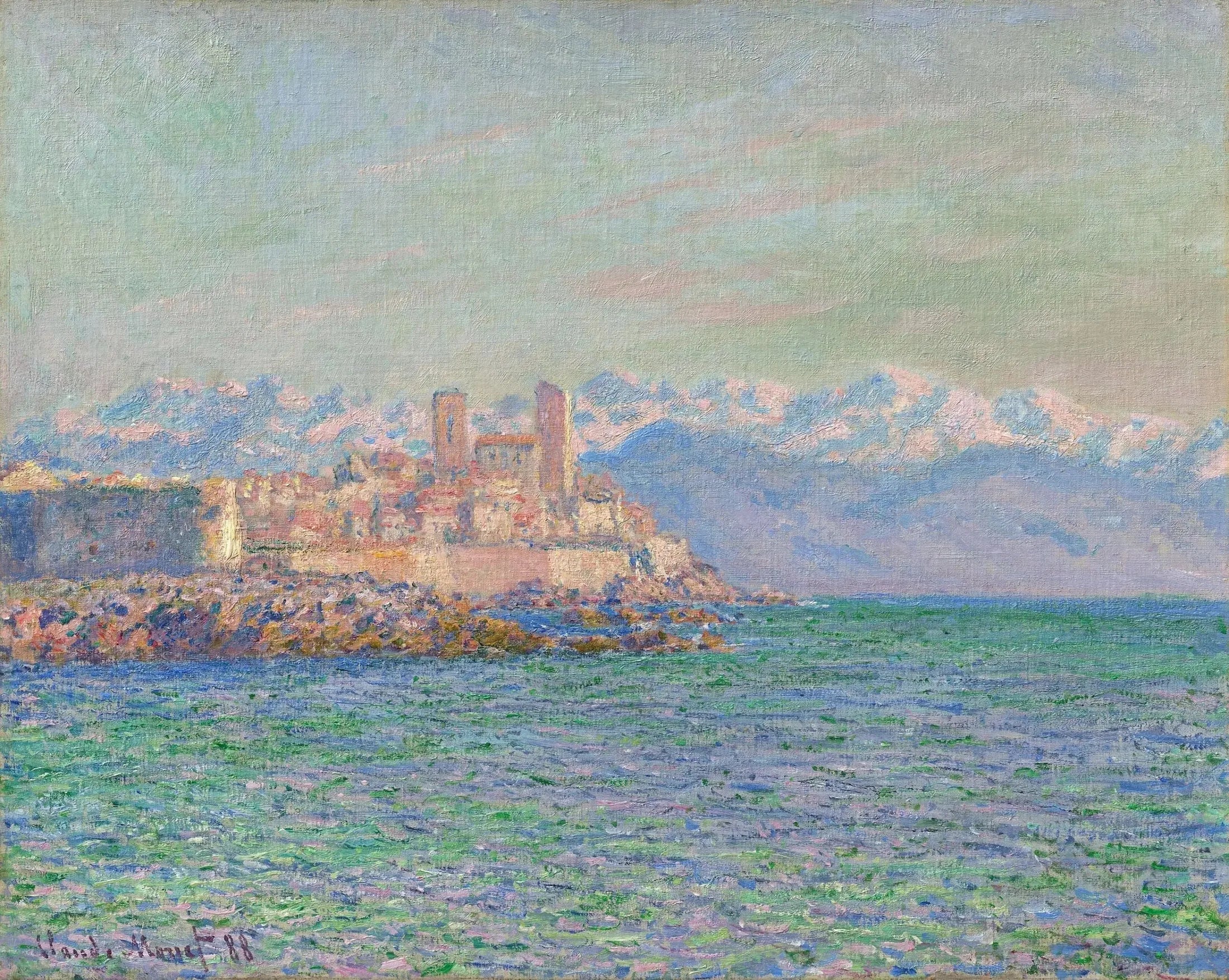 Antibes, le fort - Claude Monet image 1 reproduction artisanale de tableau