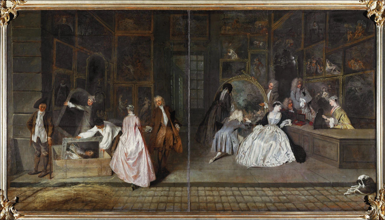 L’Enseigne de Gersaint, peinture d’Antoine Watteau