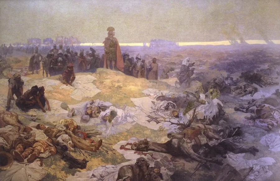 После битвы при Грюнвальде - Альфонс Муха