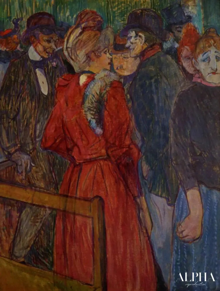 Au Moulin de la Galette - Toulouse Lautrec - Reproductions de tableaux et peintures haut de gamme