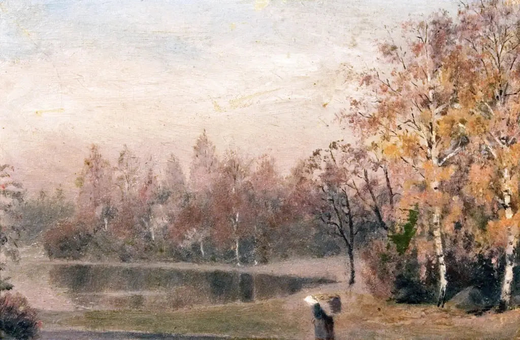 Reproduction du tableau « Automne en forêt - Edvard Munch » par Alpha Reproduction en peinture à l’huile