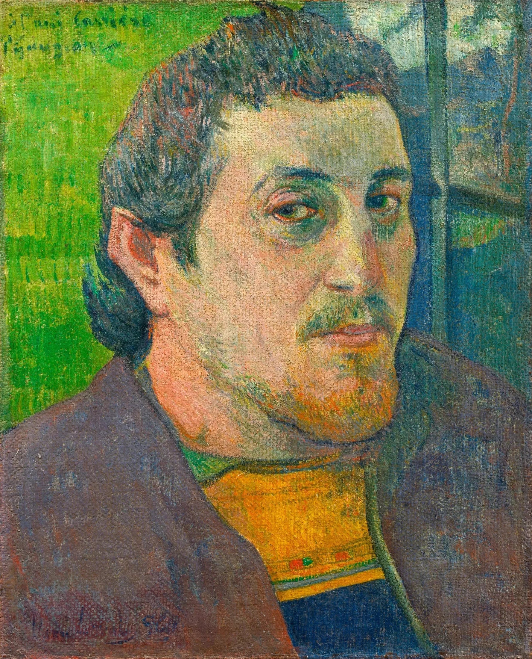 Autoportrait à l'ami Carrière - Paul Gauguin image 1 copie peinte à la main à l’huile