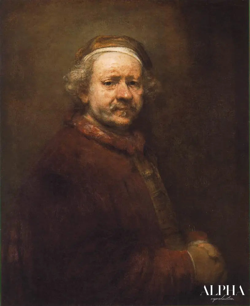 Autoportrait à l'âge de 63 ans - Rembrandt van Rijn - Reproductions de tableaux et peintures haut de gamme