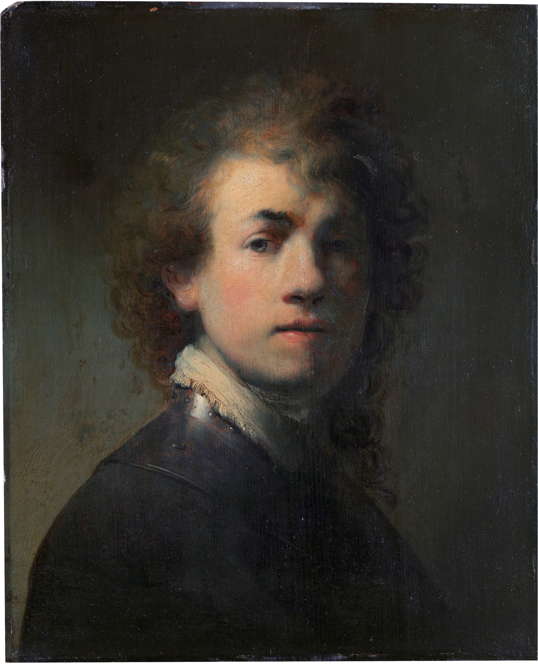 Autoportrait au gorgerin — Rembrandt, vers 1629, Germanisches Nationalmuseum