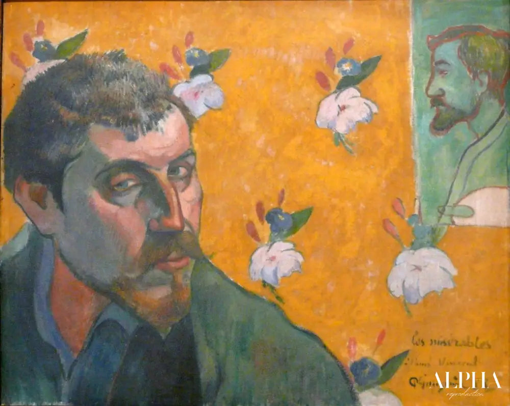 Autoportrait Les Misérables - Paul Gauguin - Reproductions de tableaux et peintures haut de gamme