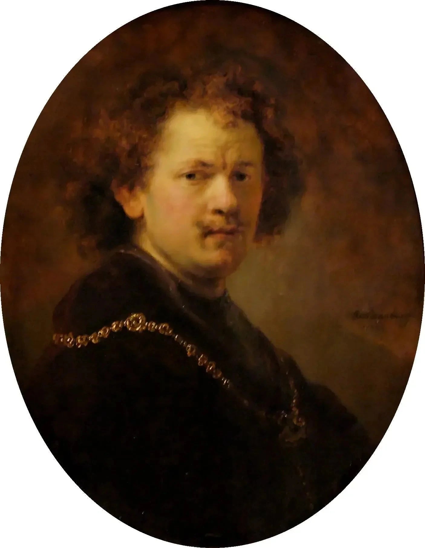 Autoportrait, tête nue — Rembrandt, 1633, musée du Louvre