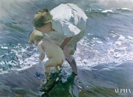 Baignade sur la plage - Sorolla - Reproductions de tableaux et peintures haut de gamme