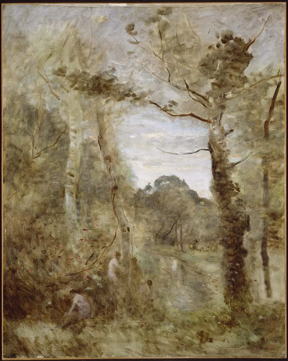 Baigneurs dans une clairière - Jean-Baptiste Camille Corot - Alpha Reproduction