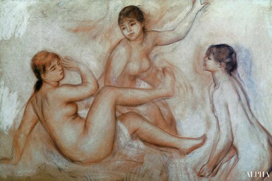 Baigneurs - Pierre-Auguste Renoir - Reproductions de tableaux et peintures haut de gamme