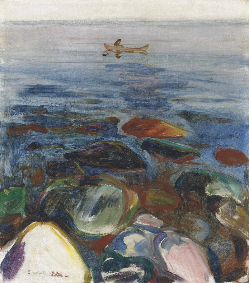 Лодка на море - Эдвард Мунк