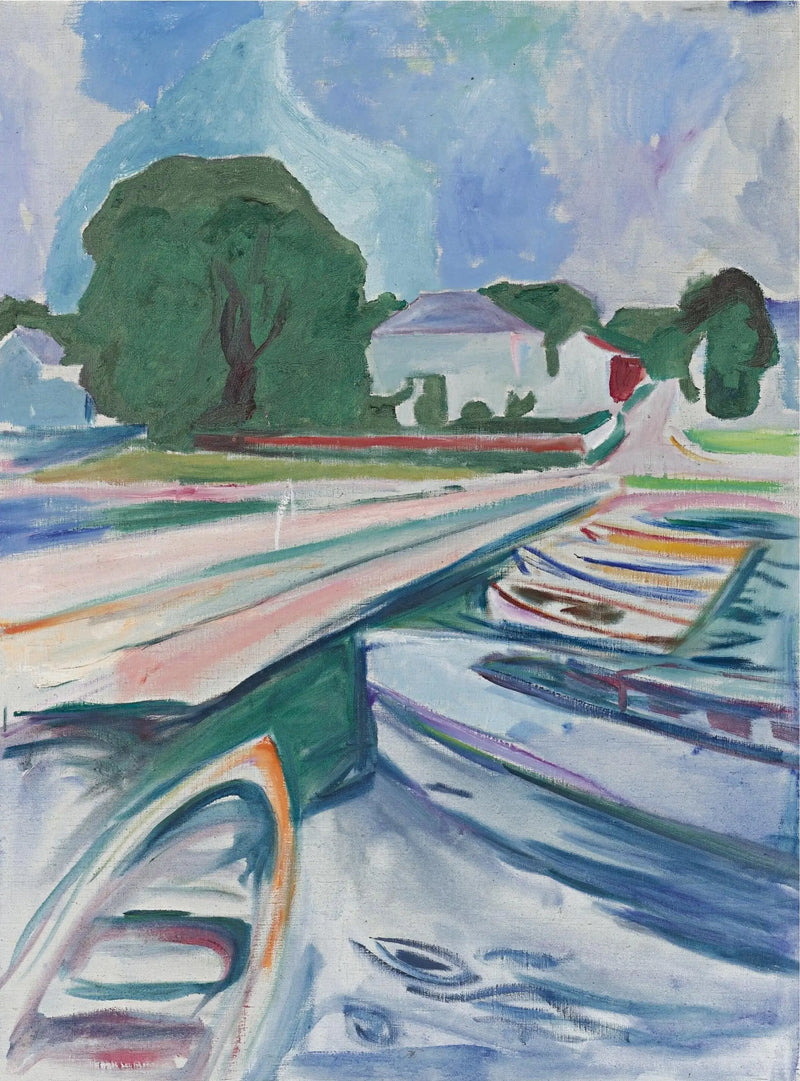 Лодки в Åsgårdstrand - Эдвард Мунк