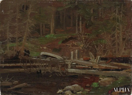 Barrage Old Lumber, parc Algonquin - Tom Thomson - Reproductions de tableaux et peintures haut de gamme