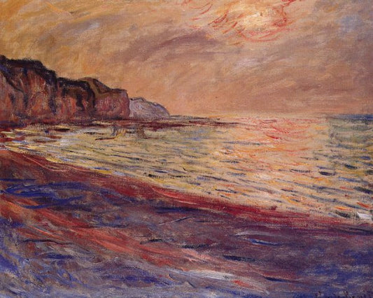 Закат в Пурвиле Клод Моне (1882)