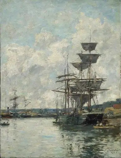 Корабли в Гавре - Эжен Буден