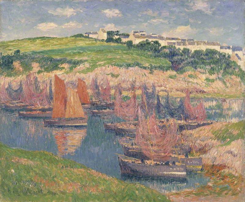 Рыболовные лодки в Douelan - Henry Moret