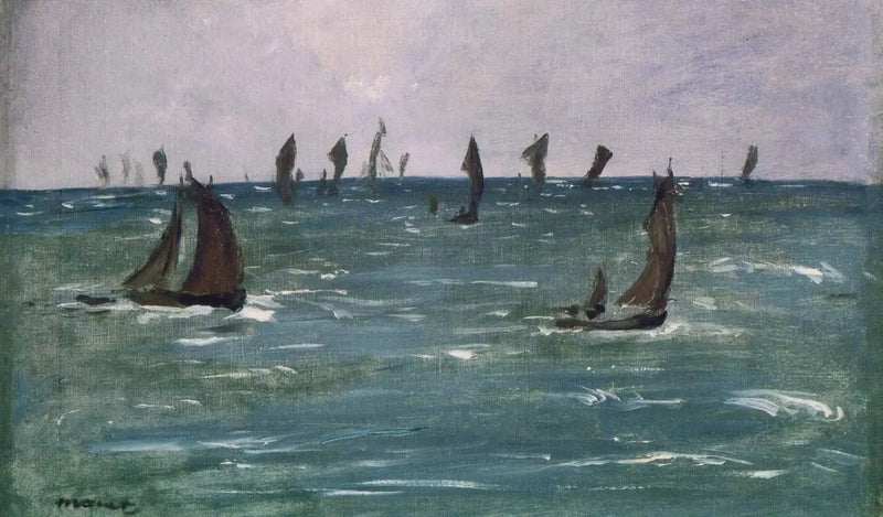 Корабли в море, залив Гаскони - Эдвард Мане