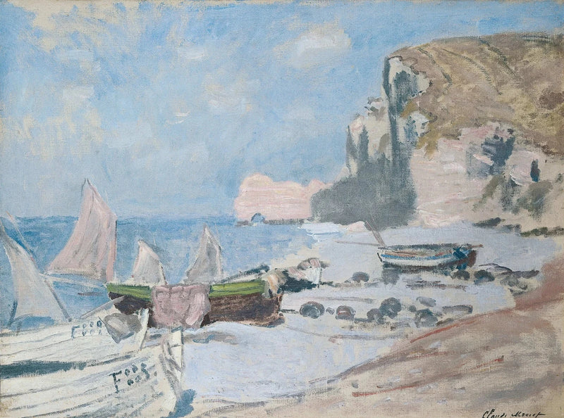 Рыболовные лодки, Étretat W1013 - Клод Моне