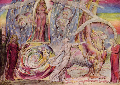 Béatrice s’adresse à Dante depuis la voiture - William Blake - Alpha Reproduction