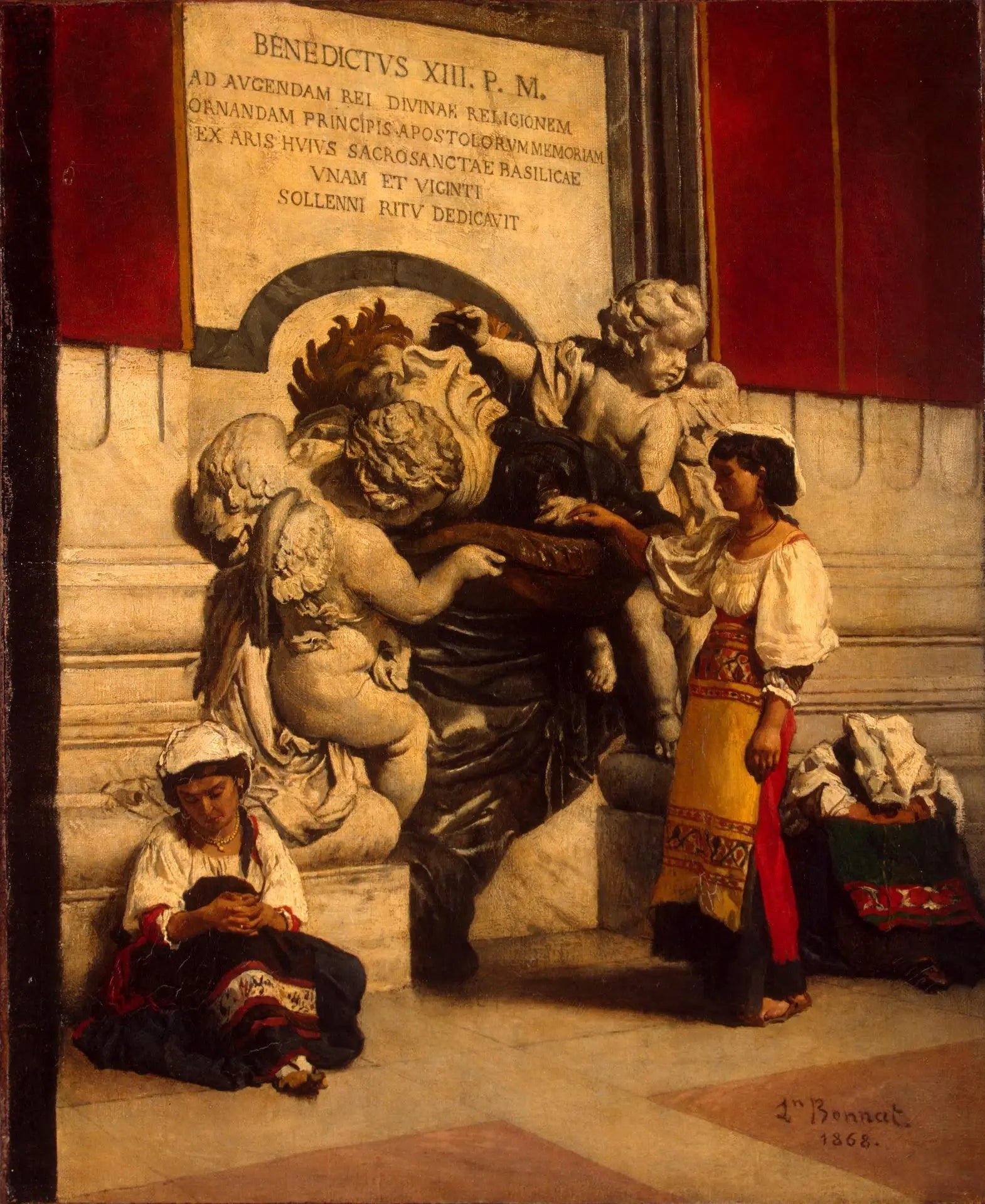 Bénitier de la basilique Saint-Pierre de Rome - Léon Bonnat - Alpha Reproduction