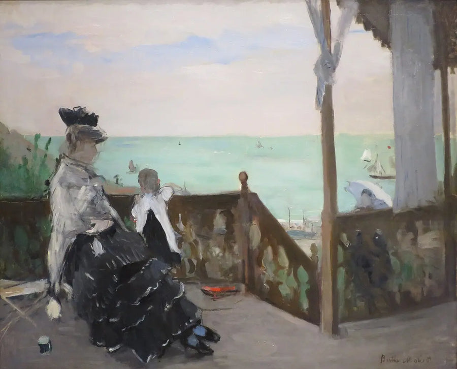 Dans une villa au bord de la mer - Berthe Morisot
