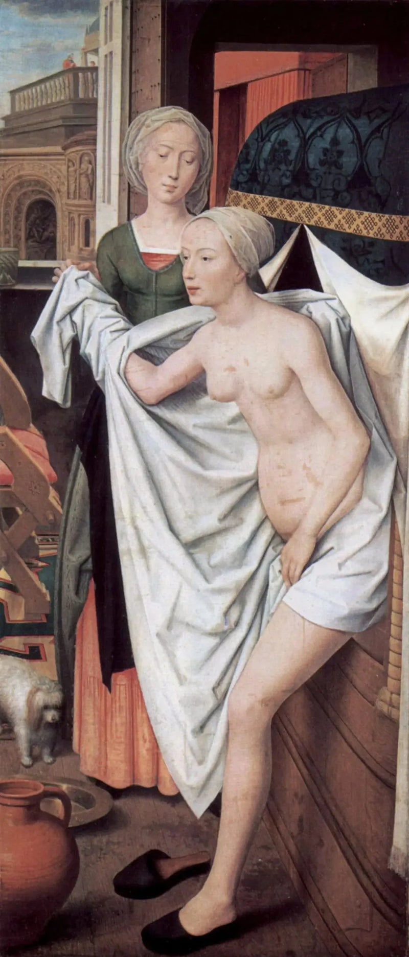 Bethsabée au bain - Hans Memling
т:
Вифсеба в бане - Ханс Мемлинг