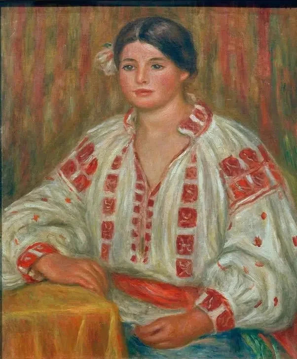 Болгарская блуза - Пьер-Огюст Ренуар