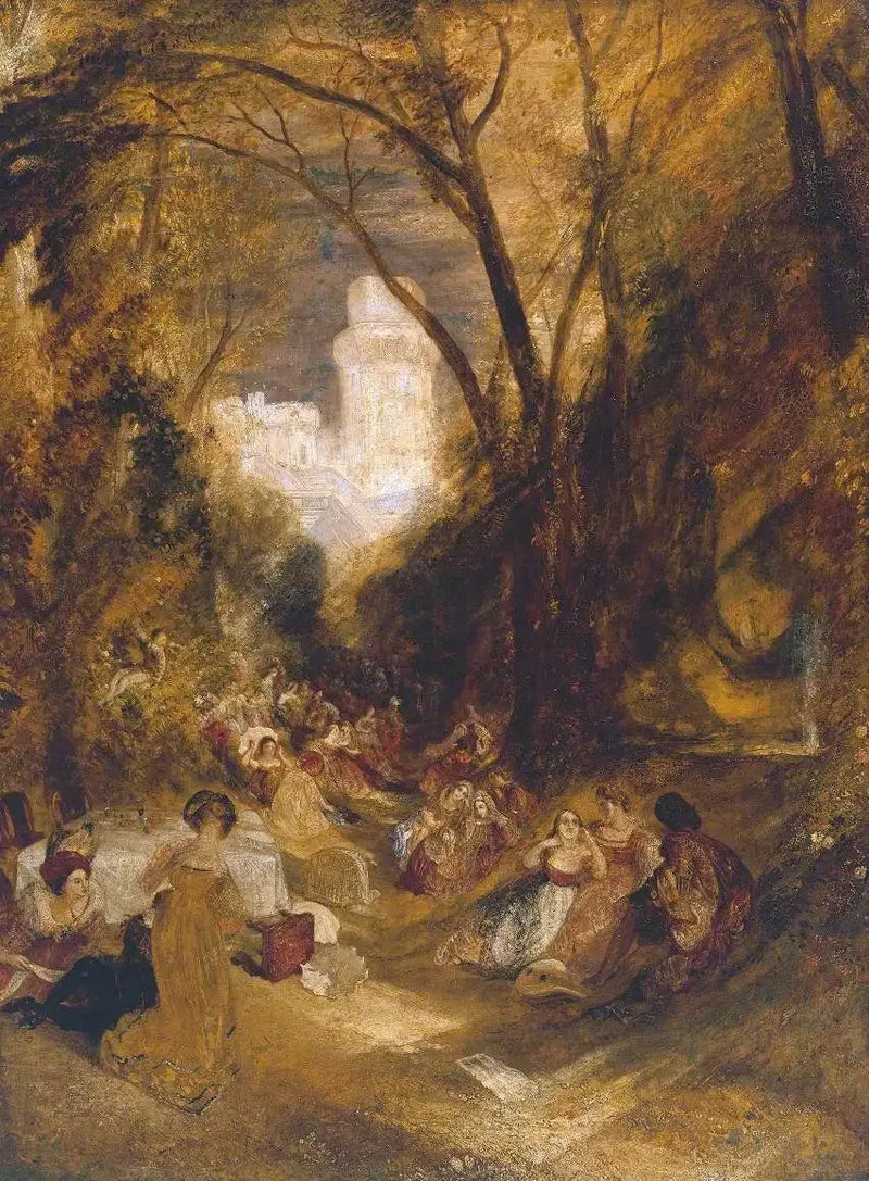 Боккаччо, рассказывающий историю о клетке для птиц - Дж. М. В. Тёрнер