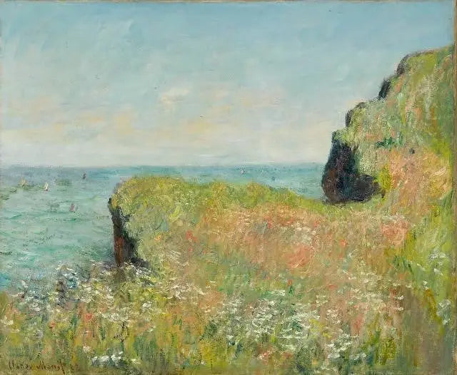Bords de la falaise à Pourville - Claude Monet image 1 tableau peint à l’huile sur toile