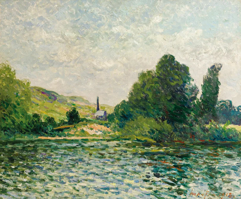 Берега Сены, пейзаж в Буафле, Эльз - Максім Мофра
