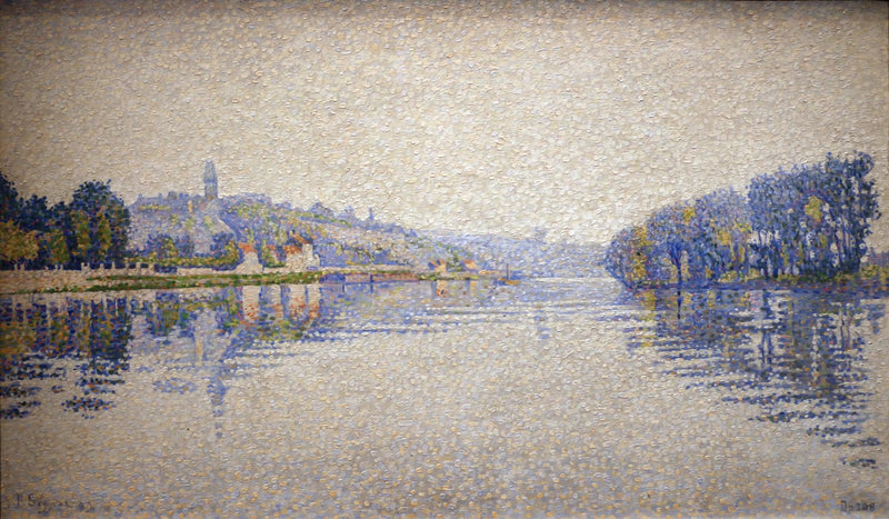 Берега реки, Сена в Эрбле - Поль Синьяк
